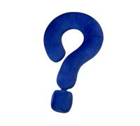 Soft Throw Pillow Question Mark Pillow Toy Sleeping Pillow Ornament Sofa Bed Pillow for Office Car Couch, Blue