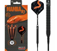 Soft Tip Bull's Mamba 97 M2 Darts Set 16g 18g 20g gram Tungsten Softip Black