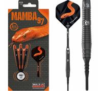 Soft Tip Bull's Mamba 97 M4 Darts Set 16g 18g gram Tungsten Softip Black