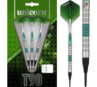 SOFT TIP Unicorn T90 Core XL Darts Green 19g 21g 23g grams Tungsten Softip