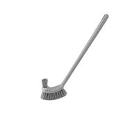 Soft Toilet Brush with Long HandleBathroom Cleaning Tool for Easy Scrubbing (Black)