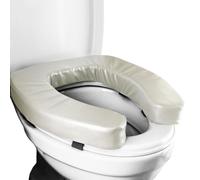 Soft Toilet Seat Riser with High-Density Foam - Raised Toilet Seat Cushion for Seniors, Comfort & Easy to Clean, U Shape Padded Bathroom Attachment for Elongated & Standard Seats