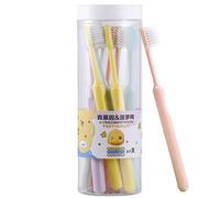 Soft Toothbrush for Cleaning | Travel Toothbrush Soft Cleaning Toothbrush for Sensitive Teeth | Multicolor Compact Oral Care Family Set Bathroom Accessories for Men & Female