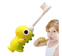Soft Toothbrush - PBT, 12.4x1.2cm Training Toothbrush Gentle Bristles | Anti-Slip Dinosaur Kids Brush, Fun Care Tool for, Preschoolers, Daily Brushing, Early Hygiene Habits