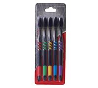 Soft Toothbrushes - Charcoal Toothbrushes, Toothbrush with Ultra Soft Bristles, Pack of 5, Toothbrush with Soft Bristles, Ultra Soft Teeth for Personal Care, Multiple Colours, for the Family