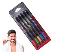 Soft Toothbrushes - Charcoal Toothbrushes, Ultra Soft Bristle Toothbrush 5 | Ultra Soft Personal Care Teeth, Multiple Colors, Charcoal, Family