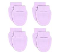 Soft Touch 100% Cotton Baby Anti Scratch Mittens - 4 Pack (Pink)