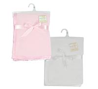 Soft Touch Baby's Embossed Cot Wrap in 3 Colours (Pink, White, 2)