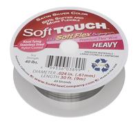 Soft Touch Beading Wire 0.024 INCH/0.62MM 30 FEET SOFT FLEX/Heavy