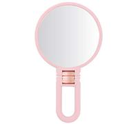 Soft Touch Handheld Mirror, 10x Magnification (Blush)