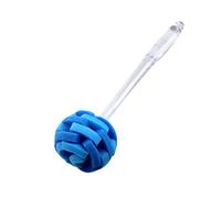 Soft Touch Kitchen Glassware Multi-Purpose Sponge Puff Dish Brush 11.5" with Clear and Comfortable Ergonomic Handle (1)