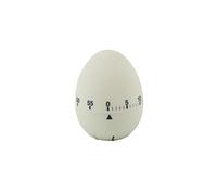 Soft Touch Kitchen Timer/Egg Shaped Timer - Pastel White