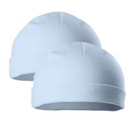 Soft Touch Newborn Essentials Baby Hats, 100% Cotton Newborn Plain Hats, Twin Pack NB and 0-3 Months, Baby Essentials for Newborn Boy and Baby Girl