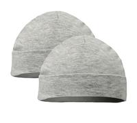 Soft Touch Newborn Essentials Baby Hats, 100% Cotton Newborn Plain Hats, Twin Pack NB and 0-3 Months, Baby Essentials for Newborn Boy and Baby Girl