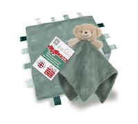 Soft Touch Newborn Essentials Cuddly Bubble Baby Comforter Blanket and Sensory Taggies Set for Baby Girls and Boys