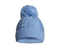Soft Touch Newborn Essentials Eco Friendly Knitted Baby Bobble Hat, Baby Girl and Baby Boys Winter Hat 0-12 Months