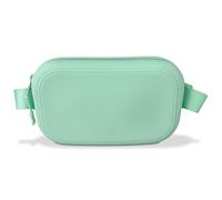 Soft-Touch Silicone Water-Resistant Fanny Pack/Sling Bag - Lightweight Crossbody Waist Bag for Everyday Essentials, Rainy Days, Travel & Workouts | Beach, Festivals & Hiking, Soft Mint, Everyday