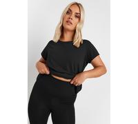 Yours Curve Tummy Control Soft Touch Stretch Cycling Shorts - Women's - Plus Size Curve Black