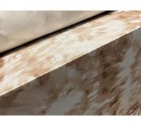 Soft Touch Stretch Spandex Jersey Fabric, per metre - Floral tie dye Print - Cream & Brown