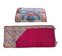 Soft Touch Toddler Nap Mat with Built-in Pillow & Blanket | 125cm Extra Long Sleeping Mat | Machine Washable | Nursery Daycare Preschool | Ages 2-6 | Pink Paisley
