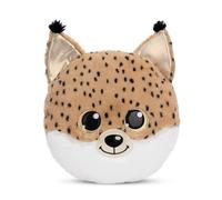 Soft toy cushion Nici Glubschis Lynx Lenzo Marron 32x32 cm