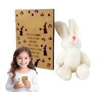 Soft Toy Esecuesta Eseculation Esecuesta With Set With Mile And Organza Bag, Small Camandes Card, Carding Bunnies, Departure | Case And Sweet And Sweet Easter, F Card