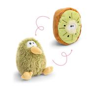 Soft toy kiwi with reversible function 15cm 2 in 1 - green - Cuddly Plush - Ideal for hugging, playing and as a companion at home, in kindergarten or on the go | 62991