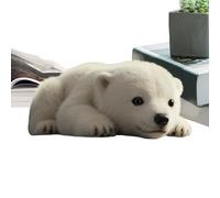 Soft Toy Polar Bear Cuddly Toy Bear, Soft Toy as Emotional Accompaniment for Birthdays Children Adults Bedtime Home & On the Go Cuddly Toy Gift