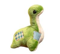 Soft toys, Cute Green Dinosaur Plush Toy, Soft Stuffed Animal with Patchwork Design, Adorable for Kids Bedroom Decor