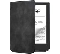 Soft TPU Back Cover Suitable For PocketBook 629 Verse PB629 6inch eBook PU Leather Flip Book Cover Magentic Closure(Black)