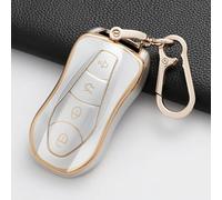 Soft TPU Car Key Case Cover Shell Fob, for Geely Tugella 2020 Boyue Atlas Pro Gili Tugella Protector Keyless Keychain Accessories