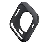 Soft TPU Shockproof Bumper Case for iWatch Apple Watch Series 7 Black 41mm Soft Flexible TPU Ultra Thin Lightweight Bumper Shockproof Protective Film Watch (Black)