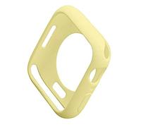 Soft TPU Shockproof Bumper Case for iWatch Apple Watch Series 7 Black 41mm Soft Flexible TPU Ultra Thin Lightweight Bumper Shockproof Protective Film Watch (Yellow)