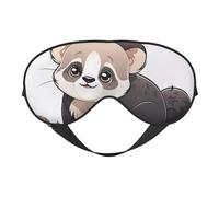 Soft Tranquil Tides Printed Eye Mask,Adjustable Breathable Eye Masks for Sleep,Light Blocking & Double-Sided