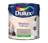 Soft Truffle Walls & Ceilings Silk Emulsion Paint 2.5 L - Smooth Washable Silk Finish, Quick Dry, Low-VOC, Easy Application for Interior Walls & Ceilings
