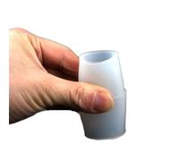 soft tubing 1pcs Soft Rubber 16mm-12mm 22mm-18mm Straight Reducing Connector Pipe Connect Fittings non-standard Tube Connector industrial rubber (Color : White, Size : 22mm to 18mm)