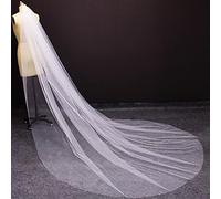 Soft Tulle Long Wedding Veil with Comb Plain Very Soft White Ivory Cathedral Bridal Veil Wedding Accessories