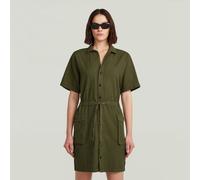 Soft Utility Dress - Green - Women L