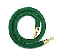 Soft Velvet Barrier Rope, Mini Safety Post with Flexible Foam and Hooks, for Cinema Restaurant VIP Column, Indoor and Outdoor (Color: Red, Size: 2m (6.5ft)) (Green, 1.2m (4ft))
