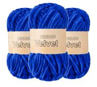 Soft Velvet Chenille Yarn for Crocheting, Super Bulky Yarn for Blankets