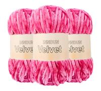 Soft Velvet Chenille Yarn for Crocheting, Super Bulky Yarn for Blankets