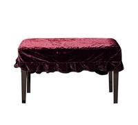 Soft Velvet Decorated Piano Cover Macrame Hand Wash Practical Home With Protective Anti-scratch for All Upright Pianos(Double stool cover1)