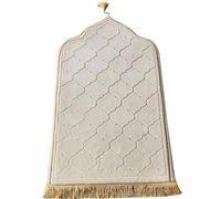 Soft Velvet Janamaz Prayer Mat, Portable Muslim Tappetino, Turkish Prayer Rug for Men & Women, Solid Color, for Ramadan & Daily Worship