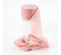 Soft Velvet Ribbon, 1.5 Yards/roll 4cm Handmade Frayed Velvet Ribbon Edged Wrinkle Ripped Wedding Party Flower Bouquet Packing DIY Decorations(Pink)