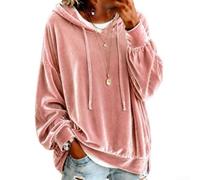 Soft Velvet Sweatshirt Women Long Sleeve Hooded Pullover