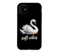 soft vibes Swan Calm Peaceful Serene Minimalist Bird Case for iPhone 11