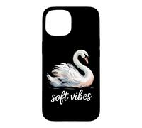 soft vibes Swan Calm Peaceful Serene Minimalist Bird Case for iPhone 15