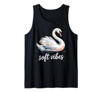Soft Vibes Swan Calm Peaceful Serene Minimalist Bird Tank Top