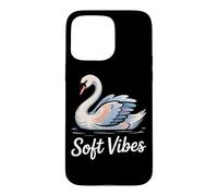 Soft Vibes. Swan Calm Peaceful Tranquil Graceful Case for iPhone 15 Pro Max