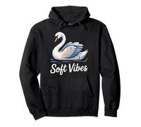 Soft Vibes. Swan Calm Peaceful Tranquil Graceful Pullover Hoodie